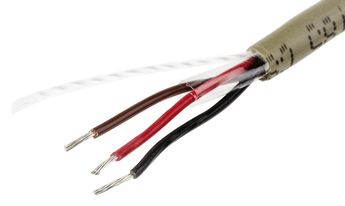 Produktfoto 1 von Alpha Wire Pro-Tekt Datenkabel 0,09 mm² Ø 3.63mm Kupfer verzinnt Schirmung PVC isoliert Mehrleiter Grau