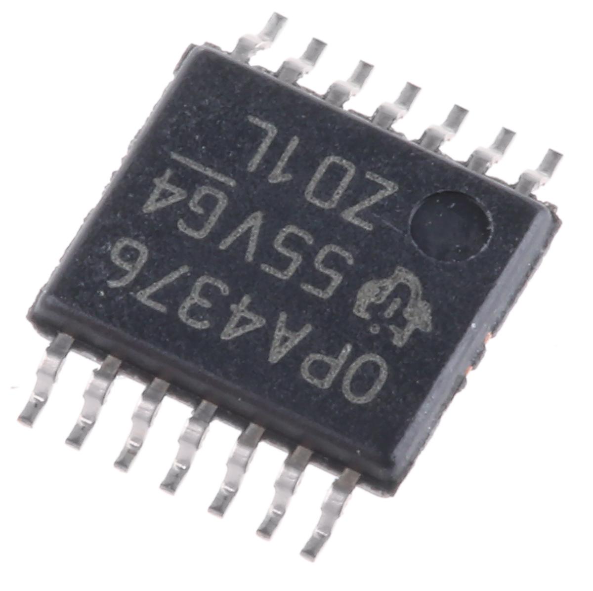 Produktfoto 1 von Texas Instruments Operationsverstärker Rauscharm, Precision SMD TSSOP, einzeln typ. 3, 5 V, 14-Pin