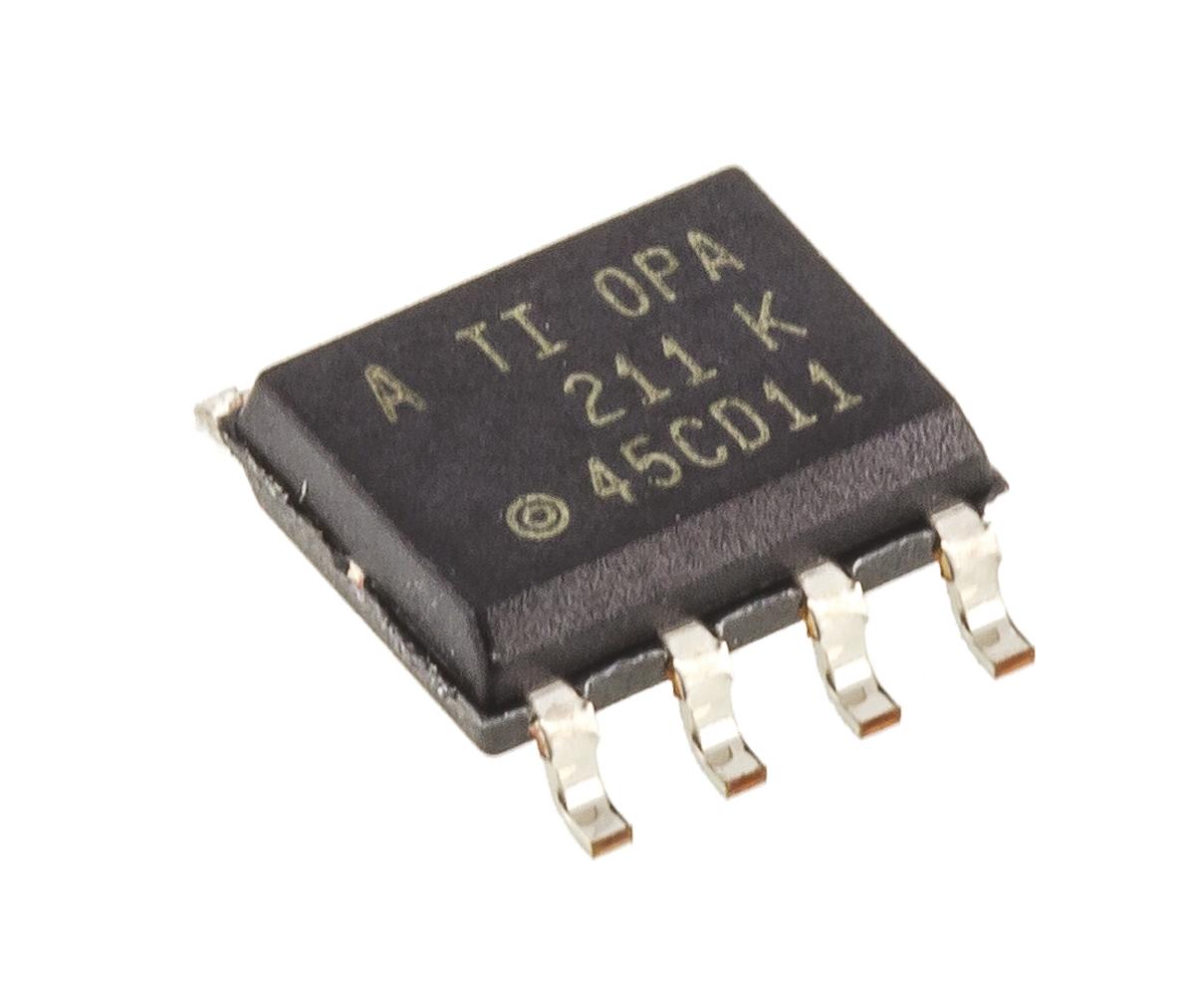 Produktfoto 1 von Texas Instruments Operationsverstärker Präzision SMD SOIC, einzeln typ. 5 → 28 V, biplor typ. ±12 V, ±15 V, ±3