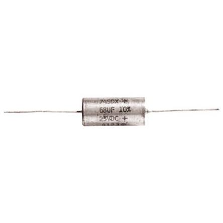 Produktfoto 1 von Vishay CTS1  Kondensator, MnO2, 10μF, 25V dc THT, ±20%, +125°C