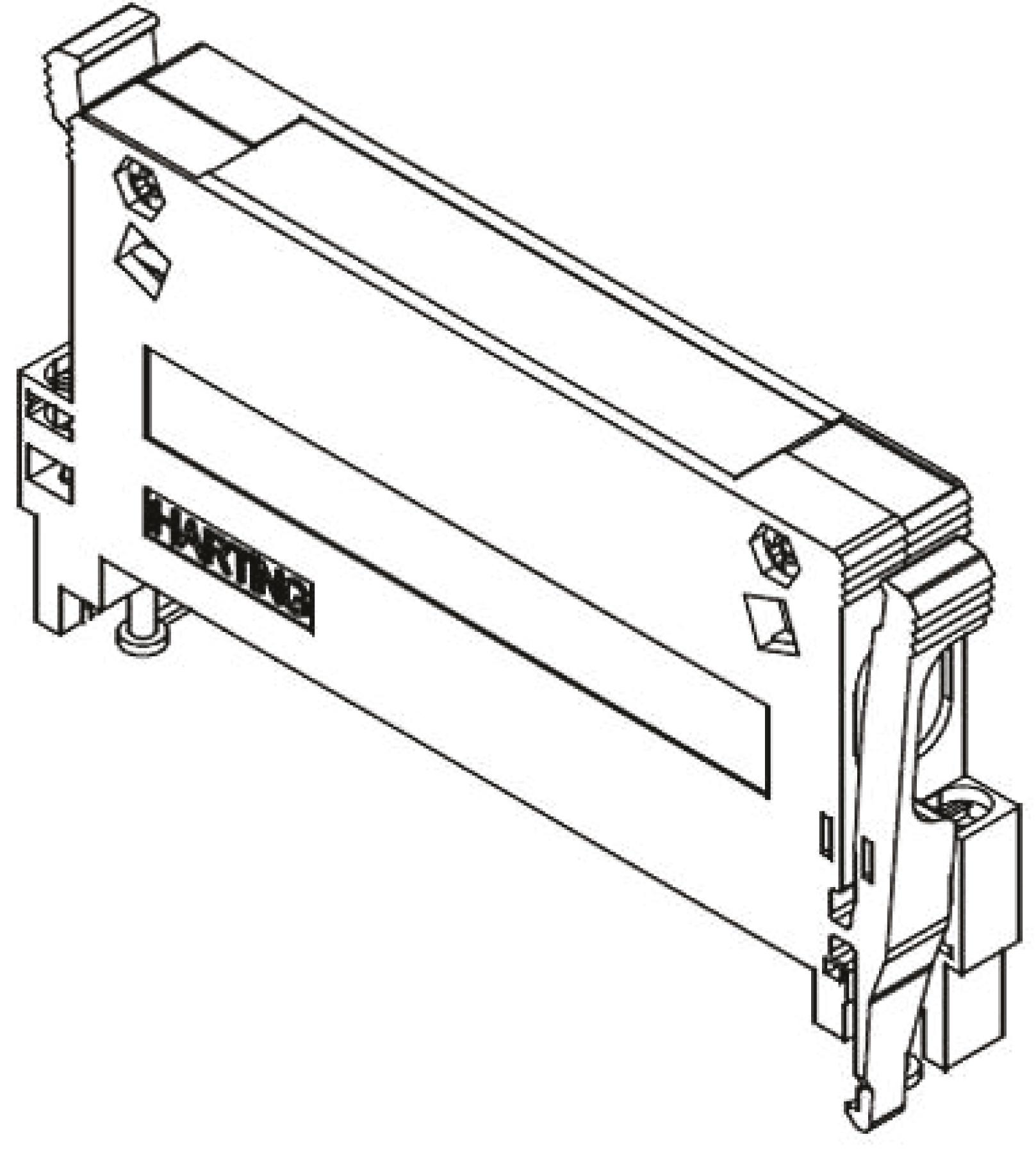 Produktfoto 1 von Harting 09 06 Gehäuse für DIN 41612-Steckverbinder