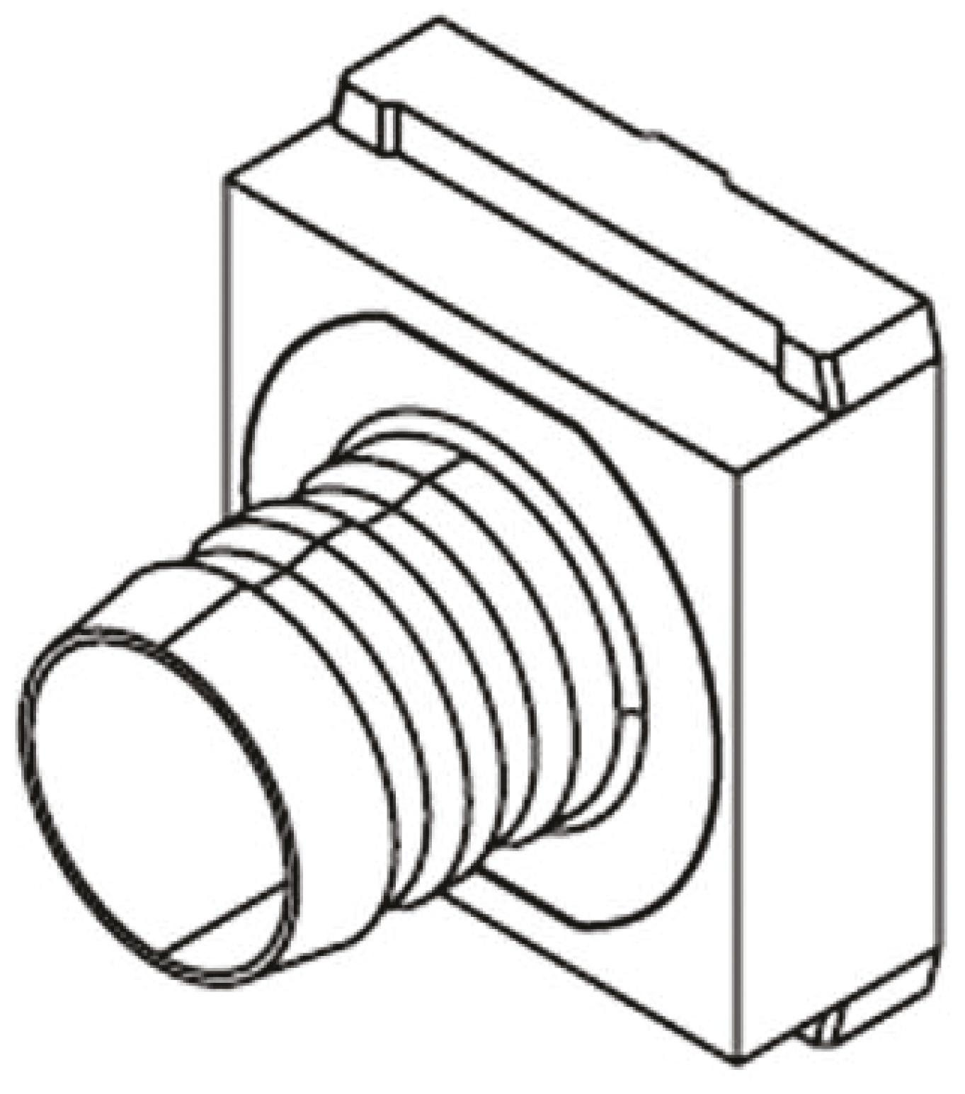 Produktfoto 1 von HARTING 61030 Crimp-Flansch für Sub-D Steckverbinder, 9 → 37 Kontakte