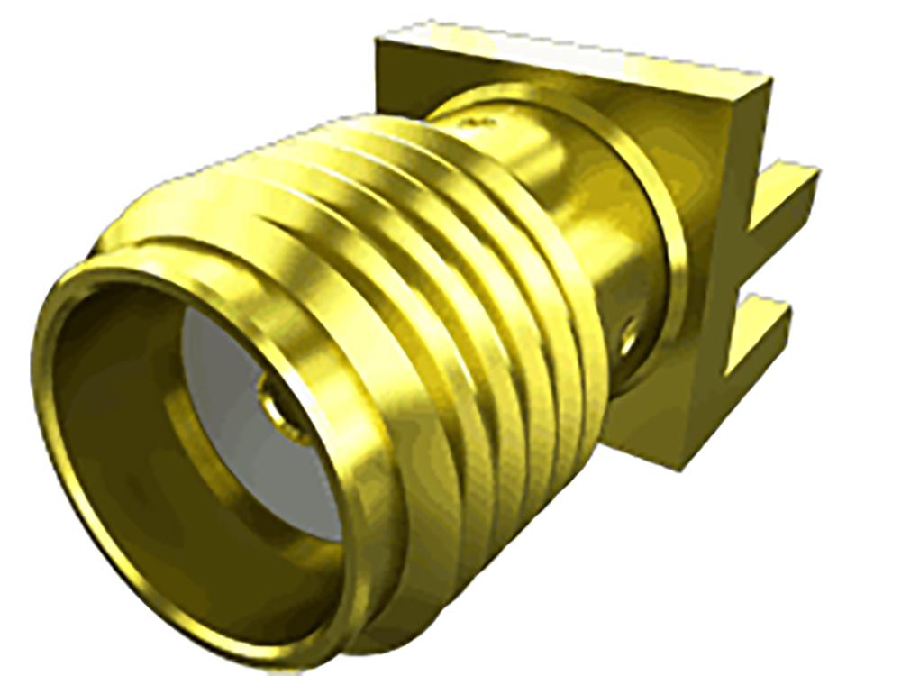 Samtec SMA Buchse Koaxialsteckverbinder SMA-Steckverbinder, Kantenmontage, Löt-Anschluss, 50Ω, Standard, , Gerade