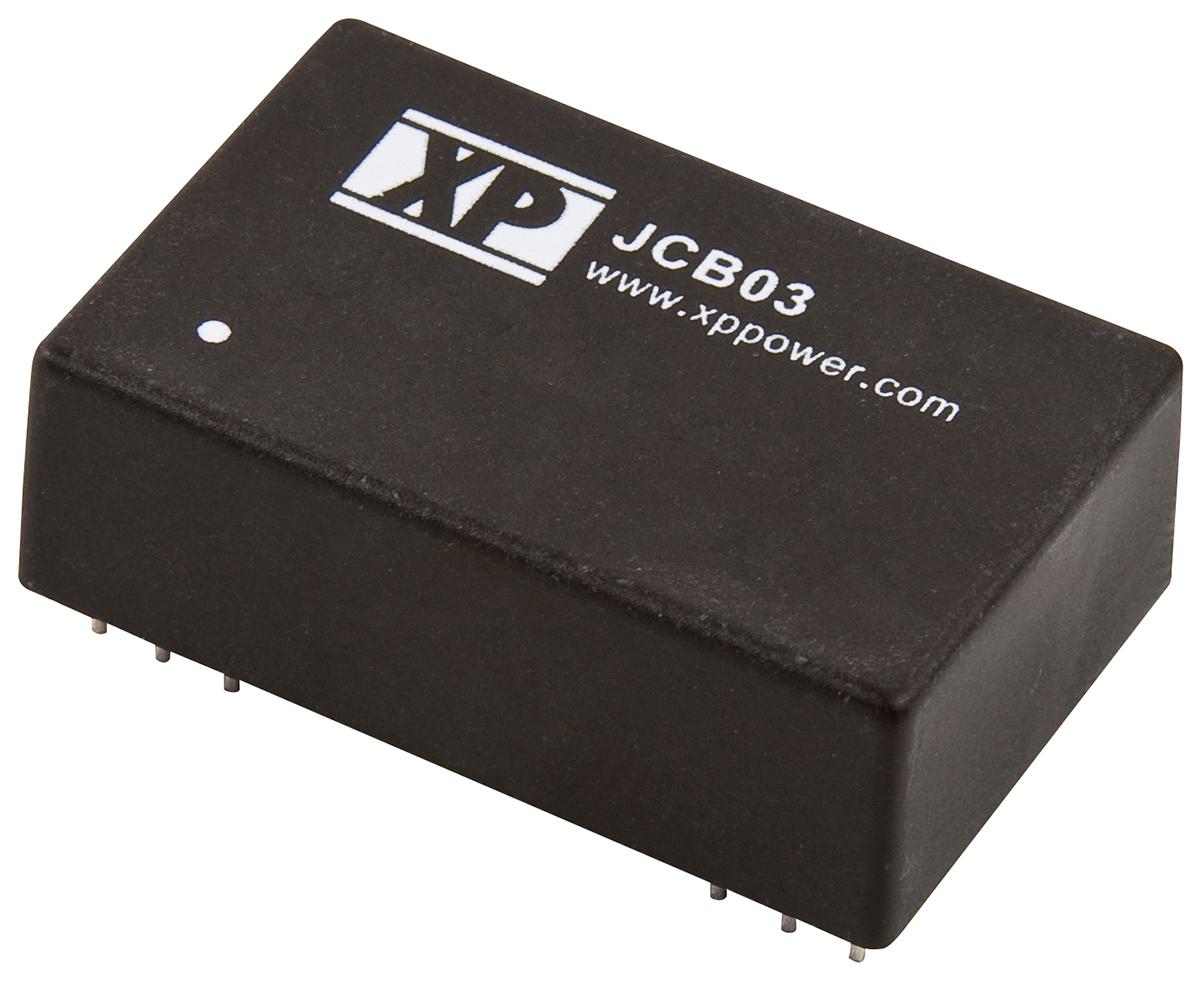 XP Power JCB DC/DC-Wandler 3W 5 V dc IN, 24V dc OUT / 125mA 1.5kV dc isoliert