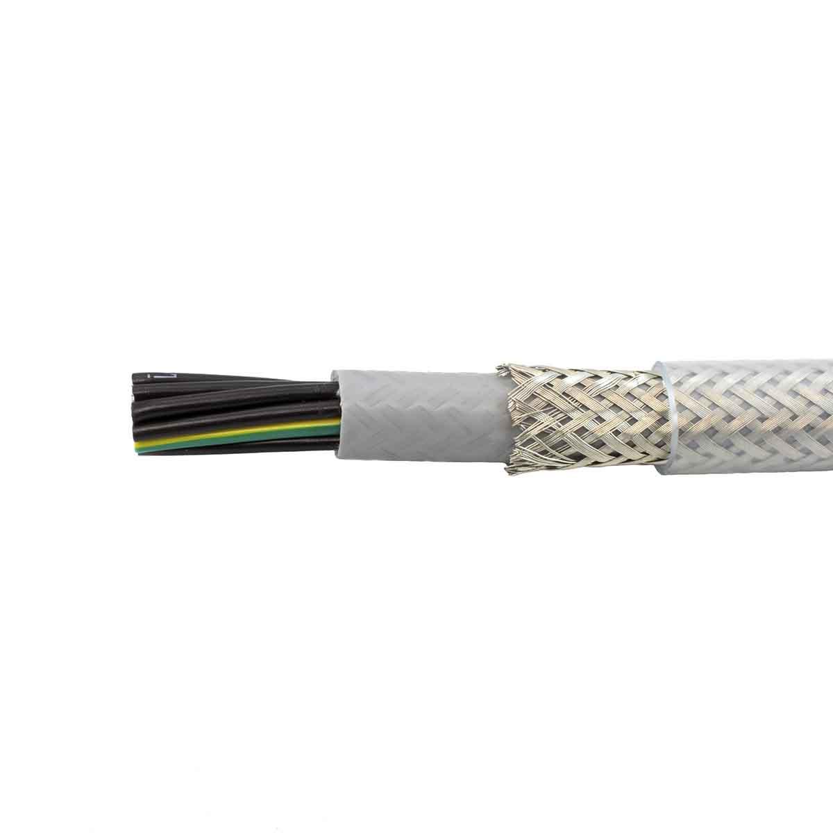 Produktfoto 1 von Alpha Wire CY Steuerkabel, 12-adrig x 1,5 mm² Grau, 100m, Kupfergeflecht verzinnt