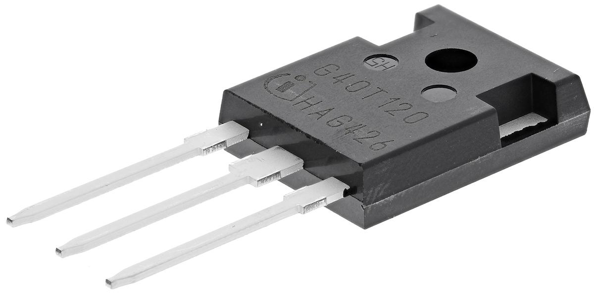 Produktfoto 1 von Infineon IGBT / 75 A ±20V max., 1200 V 270 W, 3-Pin TO-247