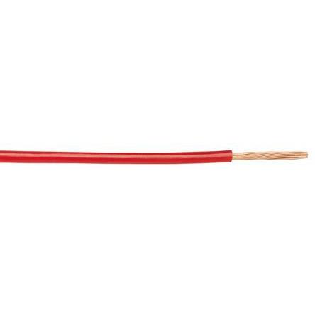 Produktfoto 1 von Alpha Wire Einzeladerleitung 0,2 mm², 24 AWG 305m Rot PVC isoliert Ø 1.14mm 19/0,13 mm Litzen MIL-W-76