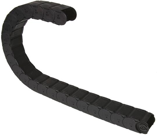 Produktfoto 1 von Igus 157, e-chain Kabel-Schleppkette Schwarz, 66 mm x 50mm, Länge 1m Igumid G, Seitenwand Flexibel