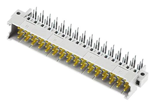 Harting DIN 41612-Steckverbinder Stecker gewinkelt, 48-polig, Raster 2.54mm