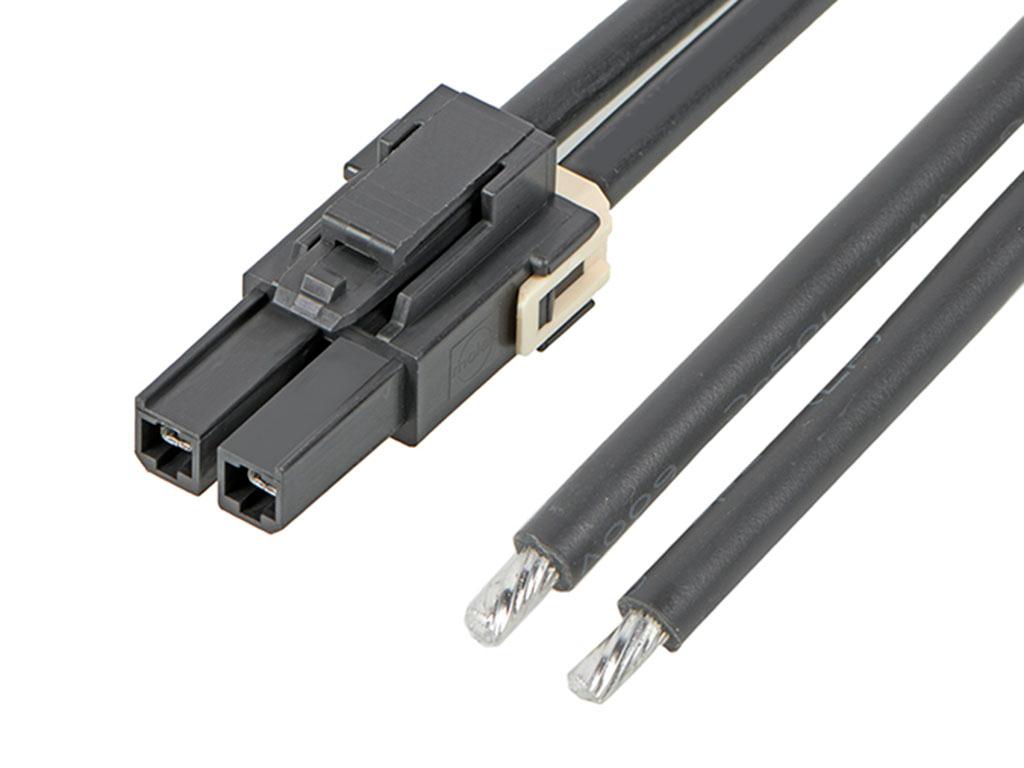 Produktfoto 1 von Molex Mega-Fit Platinenstecker-Kabel 216401 Mega-Fit / offenes Ende Buchse Raster 5.7mm, 150mm