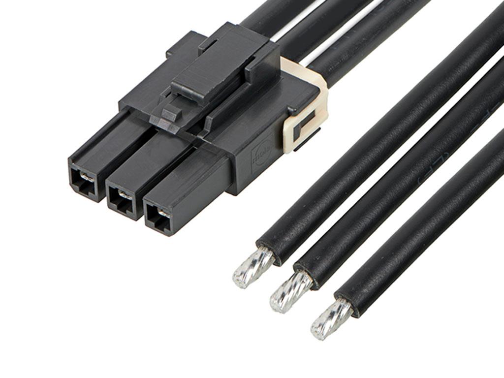 Produktfoto 1 von Molex Mega-Fit Platinenstecker-Kabel 216401 Mega-Fit / offenes Ende Buchse Raster 5.7mm, 150mm