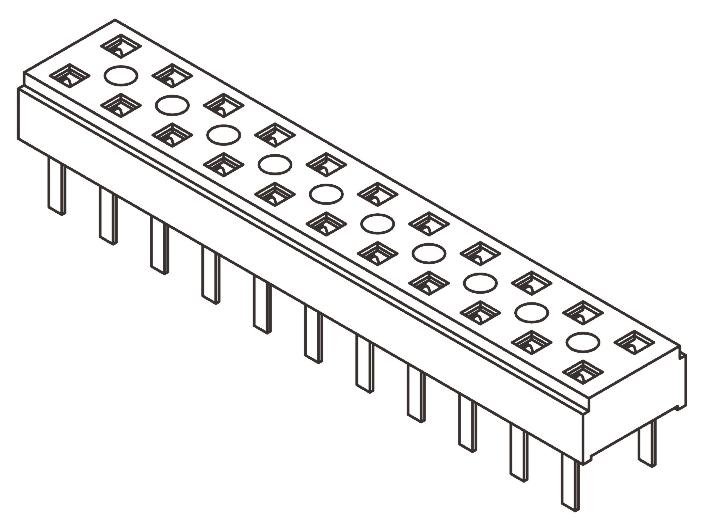 Produktfoto 1 von Samtec CLT Leiterplattenbuchse Gerade 20-polig / 2-reihig, Raster 2mm