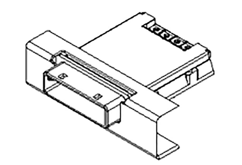 Produktfoto 1 von Molex Kantensteckverbinder, Horizontal, Buchse