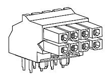 Produktfoto 1 von Molex Micro-Fit BMI Leiterplatten-Stiftleiste gewinkelt, 24-polig / 2-reihig, Raster 3.0mm, Platine-Platine,