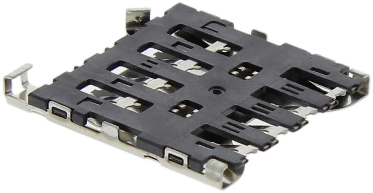 Molex microSIM Speicherkarten-Steckverbinder Buchse, 6-polig / 1-reihig, Raster 2.54mm, Push/Pull