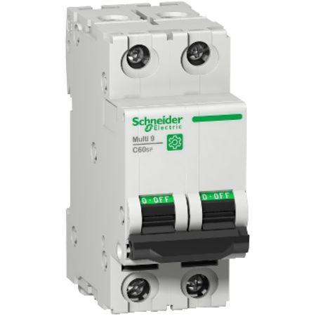 Schneider Electric MCB Leitungsschutzschalter Typ D, 2-polig 1A, Abschaltvermögen 10 kA Multi 9 DIN-Schienen-Montage