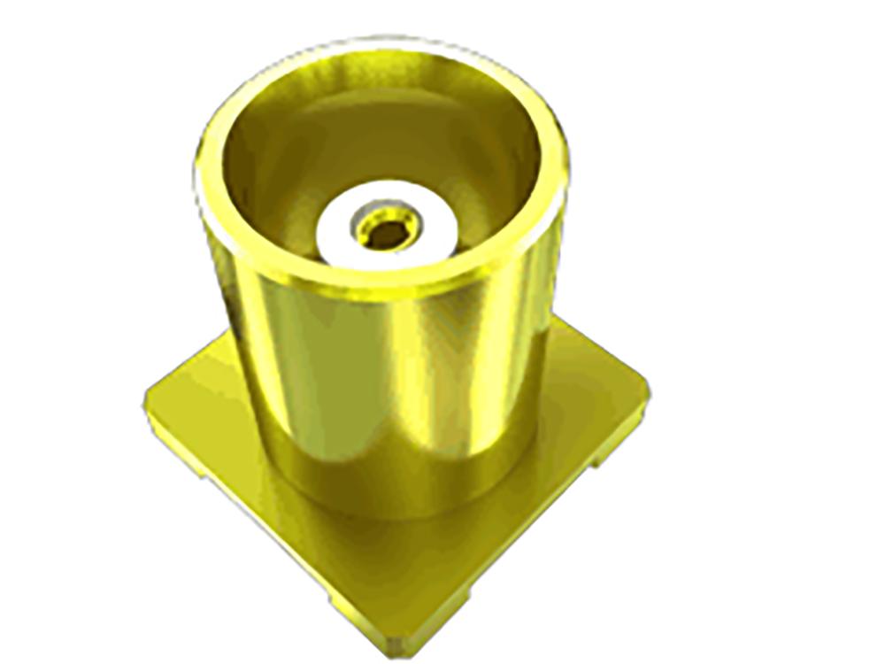 Produktfoto 1 von Samtec MCX Buchse Koaxialsteckverbinder MCX-Steckverbinder, PCB, SMD, 50Ω, Miniatur, gewinkelt