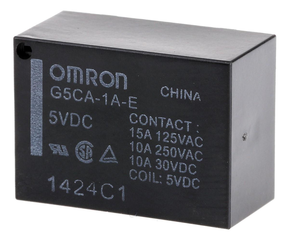 Omron G5CA  Monostabiles Relais, Printrelais 1-poliger Schließer 15A 5V dc Spule