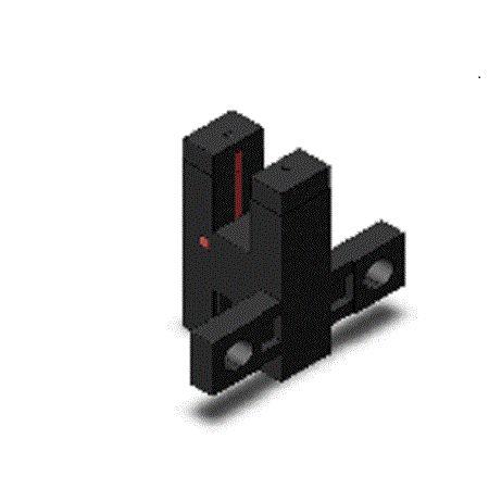 Produktfoto 1 von T-förmig Optischer Sensor, Durchgangsstrahl, Bereich 5 mm, NPN Ausgang, Hell-/dunkelschaltend