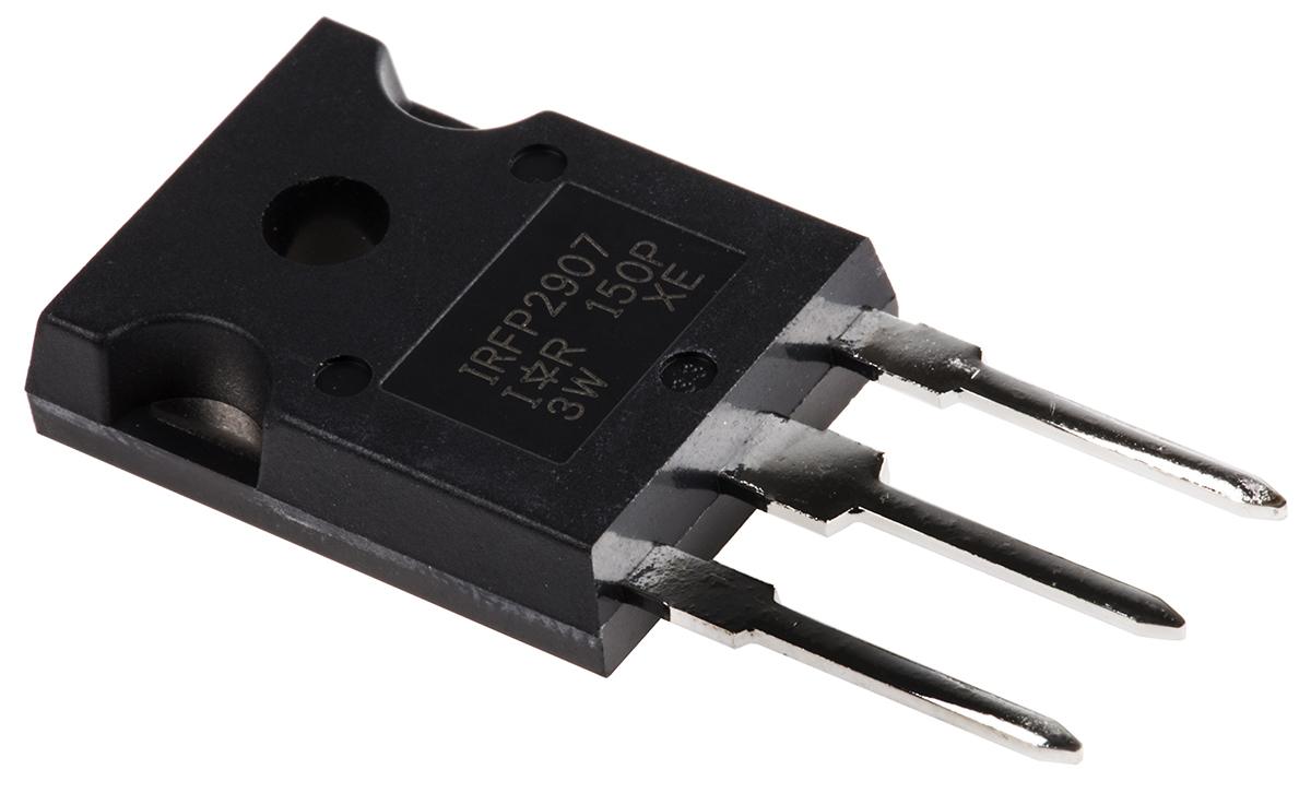 Produktfoto 1 von Infineon HEXFET IRFP2907PBF N-Kanal, THT MOSFET 75 V / 209 A 470 W, 3-Pin TO-247AC