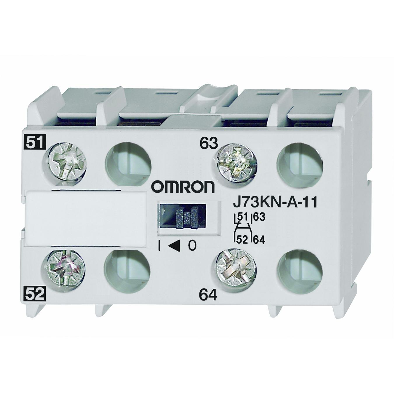 Omron J73KN Hilfskontaktblock 2-polig, 1 Öffner + 1 Schließer 25 A, 690 V