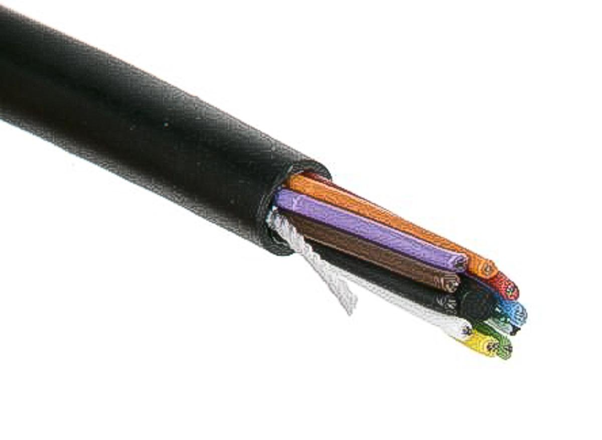 Produktfoto 1 von Alpha Wire Xtra-Guard 2 Steuerkabel, 10-adrig x 0,35 mm² Schwarz, 30m, 22 AWG ungeschirmt