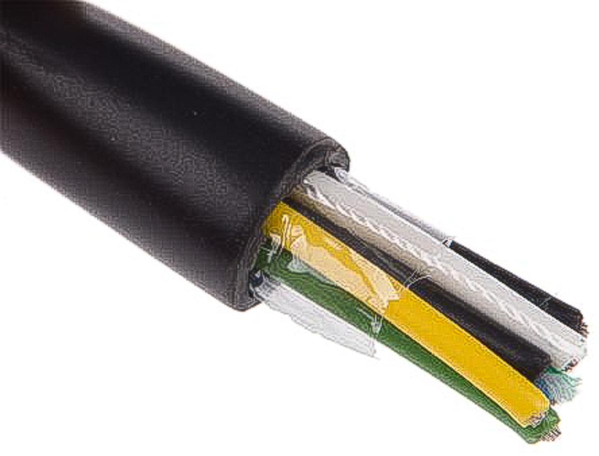 Produktfoto 1 von Alpha Wire Xtra-Guard 2 Steuerkabel, 6-adrig x 0,23 mm² Schwarz, 30m, 24 AWG ungeschirmt