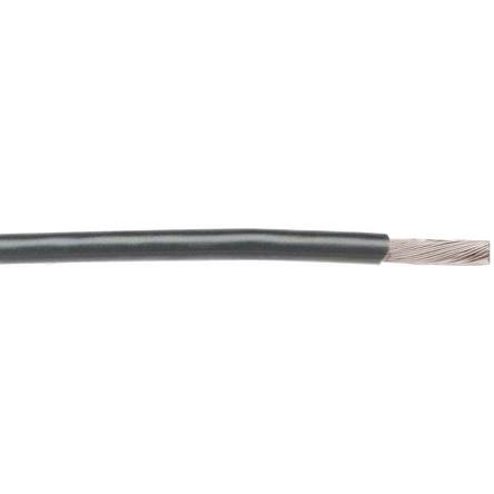 Produktfoto 1 von Alpha Wire Einzeladerleitung 0,2 mm², 24 AWG 30m Grau PTFE isoliert Ø 1.37mm 19/0,13 mm Litzen UL1180