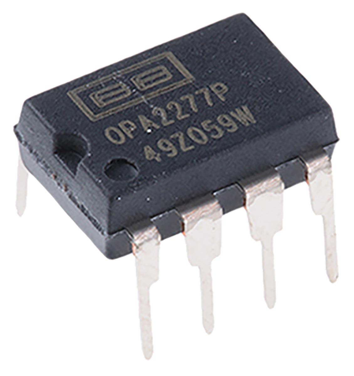 Produktfoto 1 von Texas Instruments Operationsverstärker Präzision THT PDIP, biplor typ. ±12 V, ±15 V, ±3 V, ±5 V, ±9 V, 8-Pin