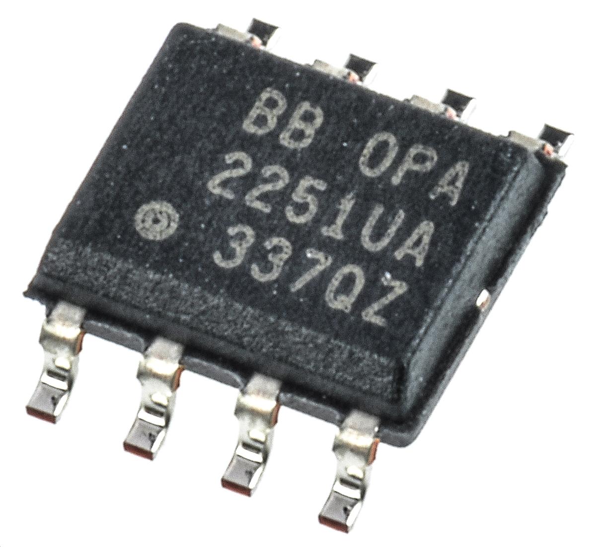 Produktfoto 1 von Texas Instruments Operationsverstärker Präzision SMD SOIC, einzeln typ. 3 → 28 V, biplor typ. ±12 V, ±15 V, ±3