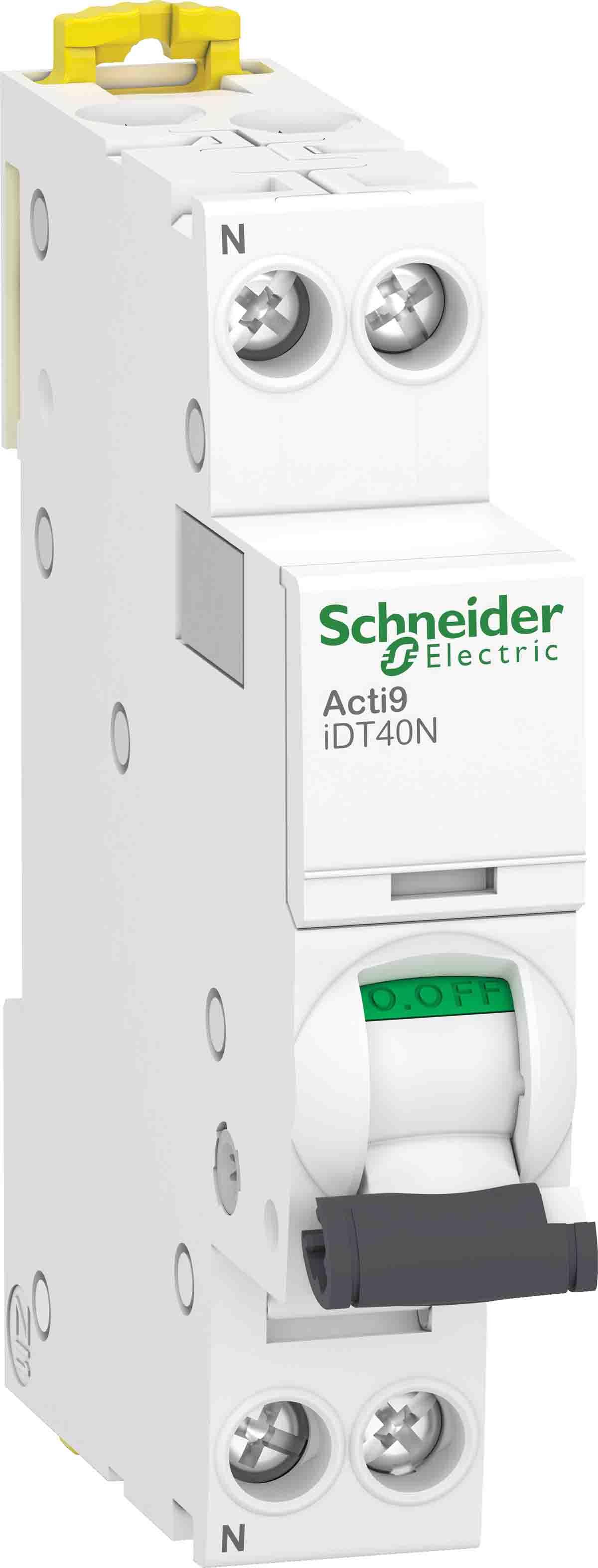 Produktfoto 1 von Schneider Electric Acti9 iDT40N Leitungsschutzschalter, 1-polig 40A Acti 9 DIN-Schienen-Montage