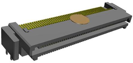 Produktfoto 1 von Samtec LSHM Leiterplatten-Stiftleiste gewinkelt, 100-polig / 2-reihig, Raster 0.5mm, Platine-Platine,