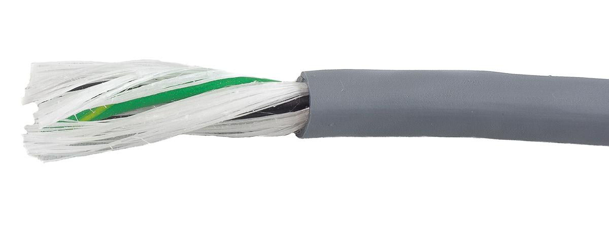 Produktfoto 1 von Alpha Wire EcoFlex PUR ECO Steuerkabel, 3-adrig x 0,5 mm² Grau, 30m, 20 AWG ungeschirmt