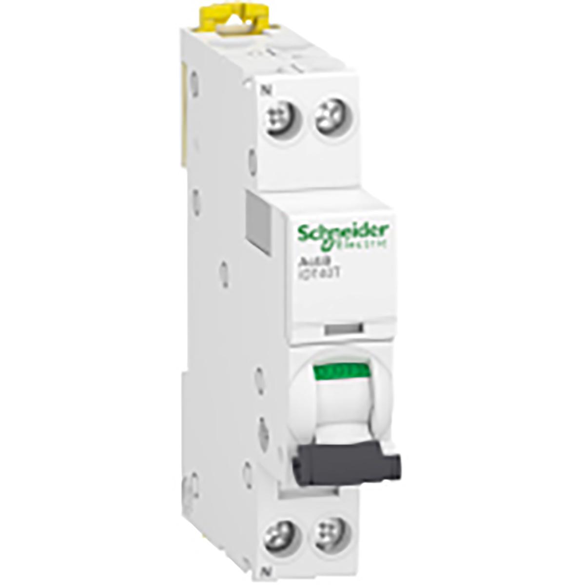 Schneider Electric Acti9 iDT40T MCB Leitungsschutzschalter Typ B, Pol 1P+N 6A 230V, Abschaltvermögen 6 kA Acti 9