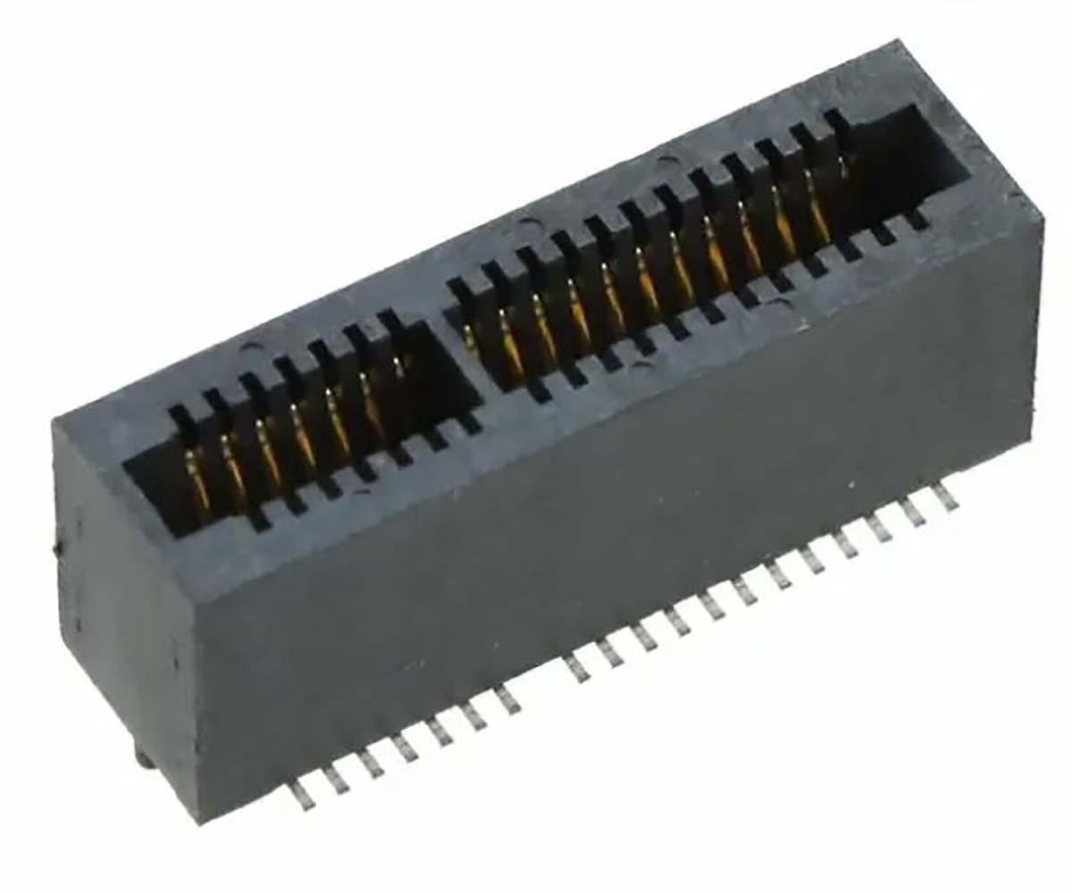 Produktfoto 1 von Samtec Serie MEC1 Kantensteckverbinder, 1mm, 1-reihig, Vertikal, Buchse, SMD