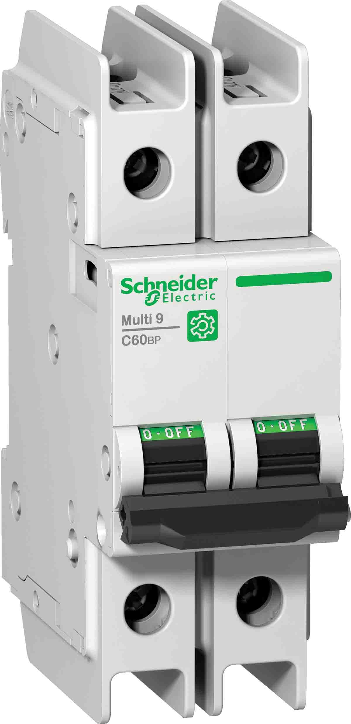 Produktfoto 1 von Schneider Electric MCB Leitungsschutzschalter Typ C, 3-polig 4A, Abschaltvermögen 10 kA Multi 9 DIN-Schienen-Montage