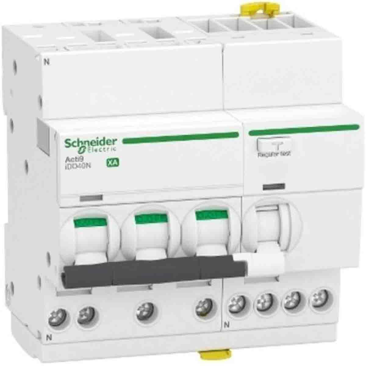 Produktfoto 1 von Schneider Electric Haushalts-MCB Leitungsschutzschalter Typ C, 3-polig 16A 230V, Abschaltvermögen 7,5 kA Acti 9