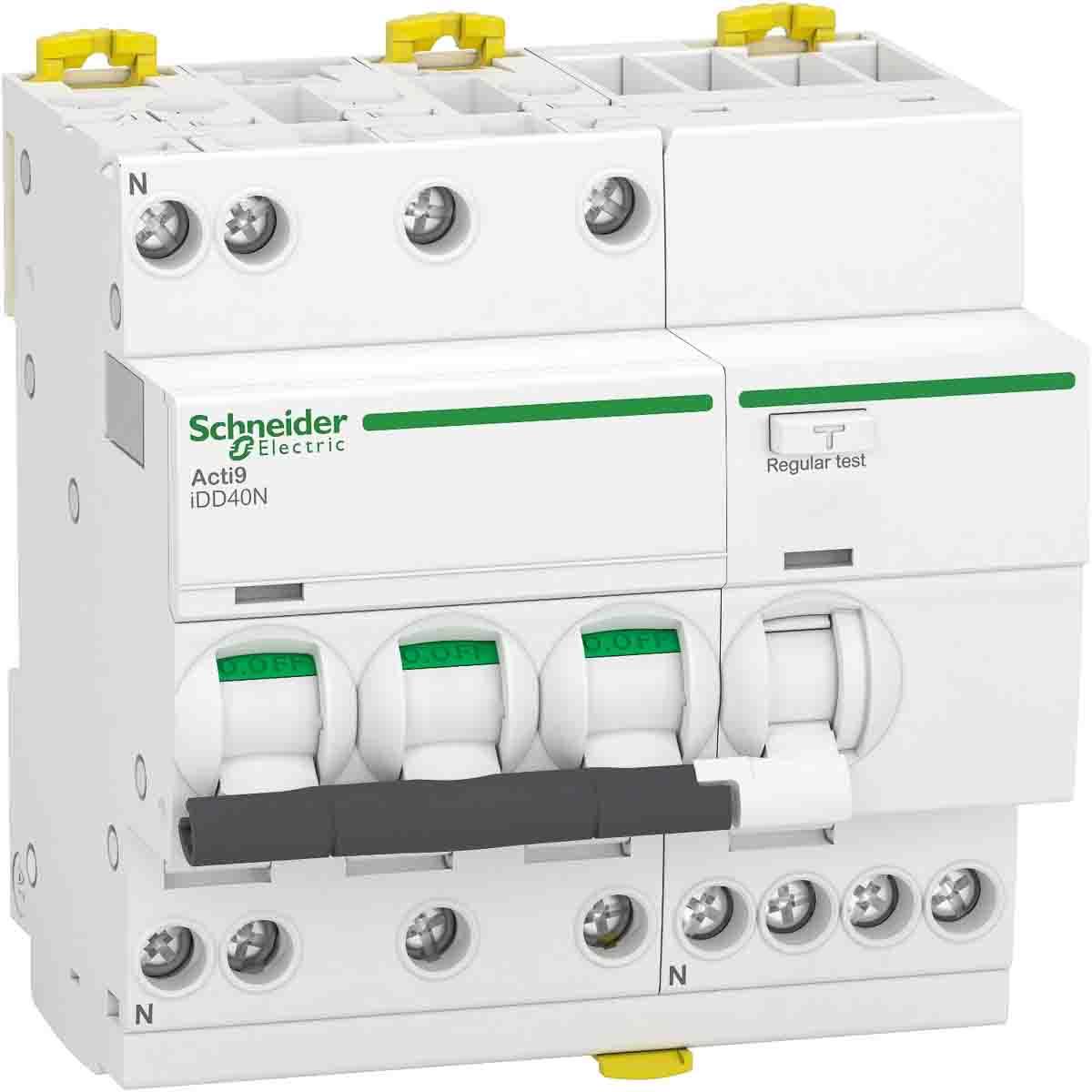 Produktfoto 1 von Schneider Electric Haushalts-MCB Leitungsschutzschalter Typ C, 3-polig 32A 230V, Abschaltvermögen 7,5 kA Acti 9