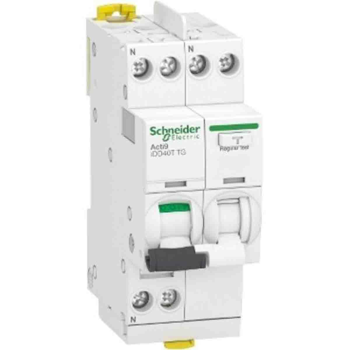 Produktfoto 1 von Schneider Electric Haushalts-MCB Leitungsschutzschalter Typ C, 1-polig 25A 230V, Abschaltvermögen 7,5 kA Acti 9