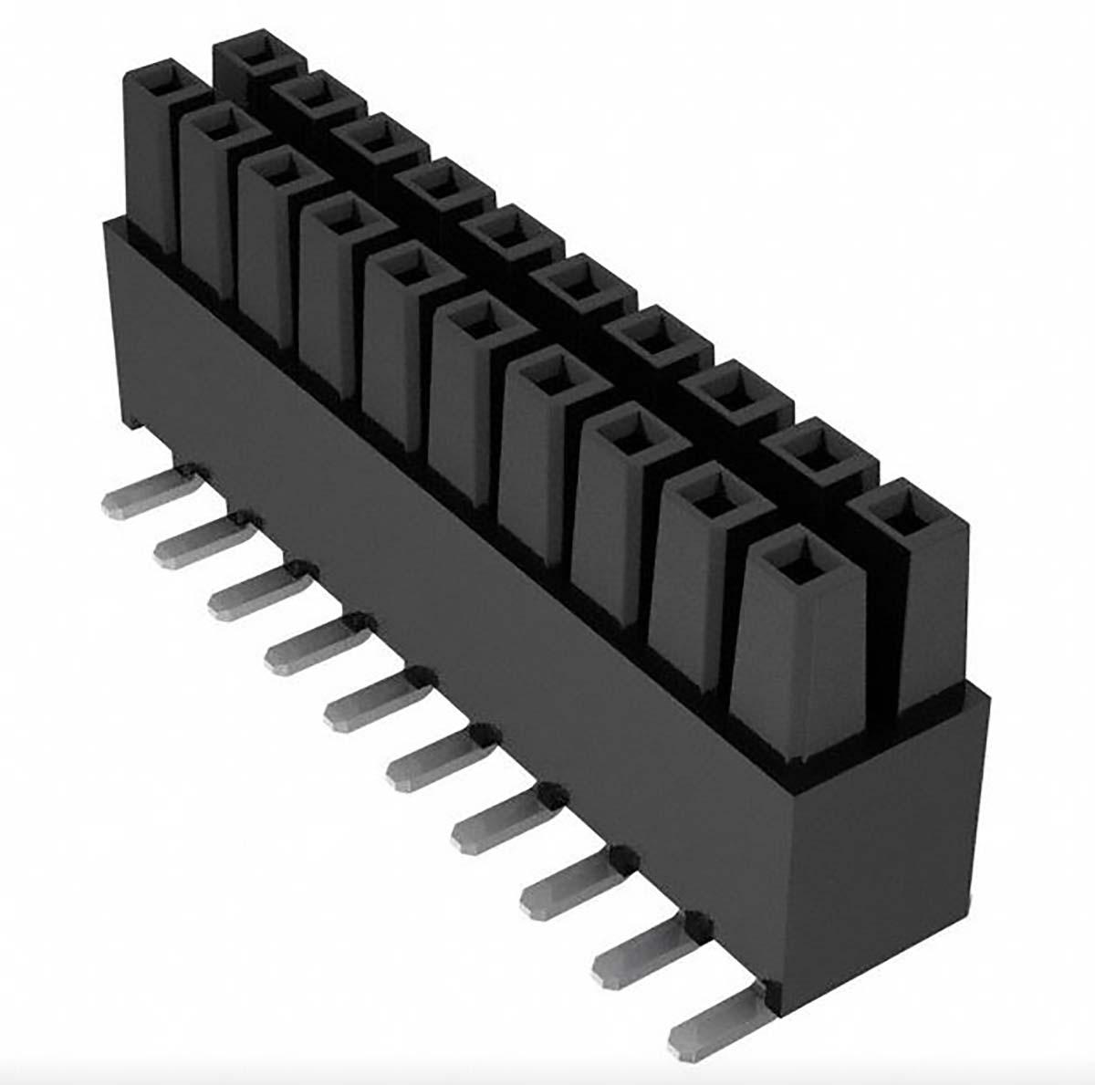 Samtec IPS1 Leiterplattenbuchse Gerade 16-polig / 2-reihig, Raster 2.54mm