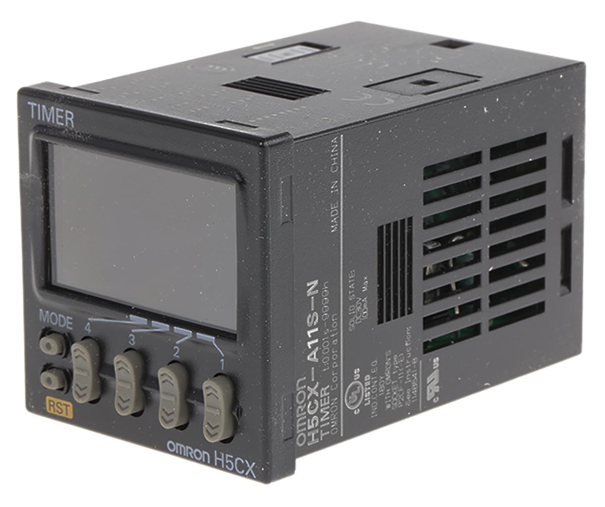 Omron H5CX Zeitrelais, Frontplattenmontage, 0.001 s → 9999h, 100 → 240V ac, 1 Kont. Multifunktion