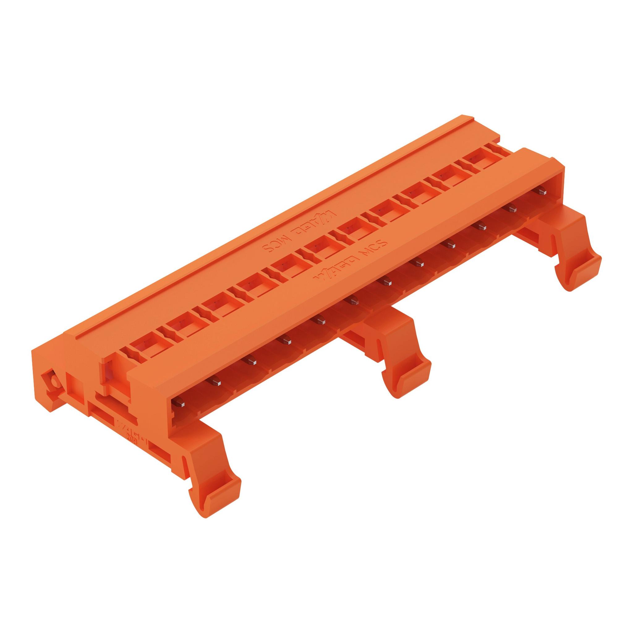 Produktfoto 1 von Wago 232 Steckbarer Klemmenblock Stiftleiste 12-Kontakte 7.62mm-Raster Horizontal