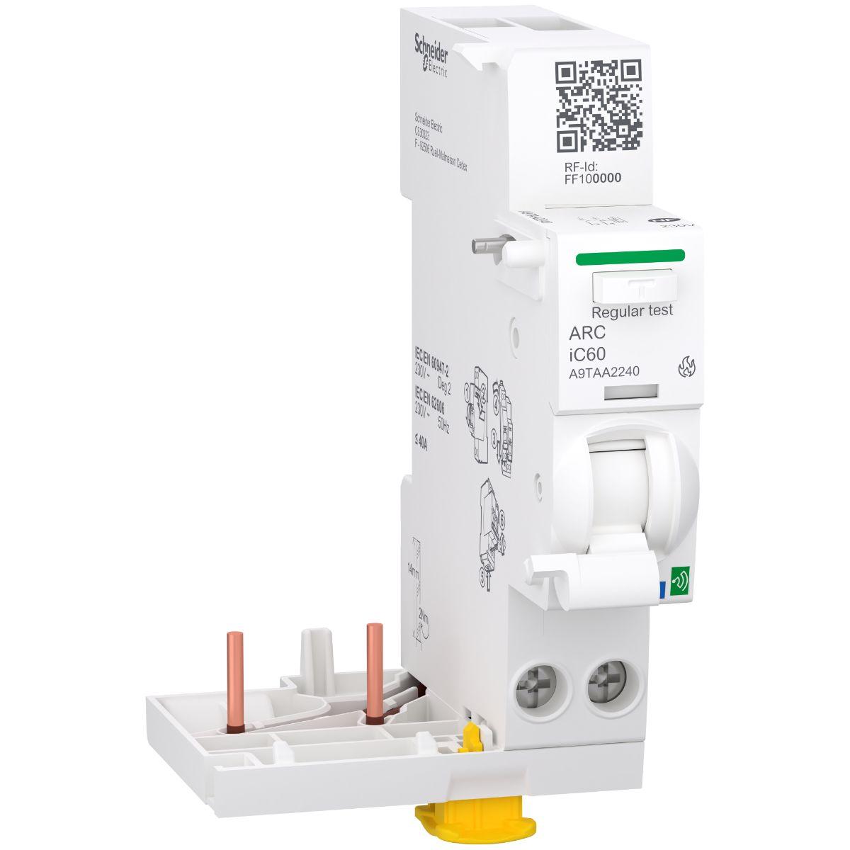 Produktfoto 1 von Schneider Electric Acti9 iC60 AFDD Acti 9 Leistungsschütz / 2 V Spule, 2 -polig 1 Schließer, 1 Öffner / 40 A,