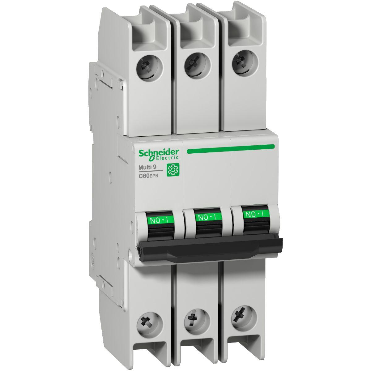 Schneider Electric Motorleistungsschalter Typ D, 3-polig 2A 277V Multi 9 DIN-Schienen-Montage