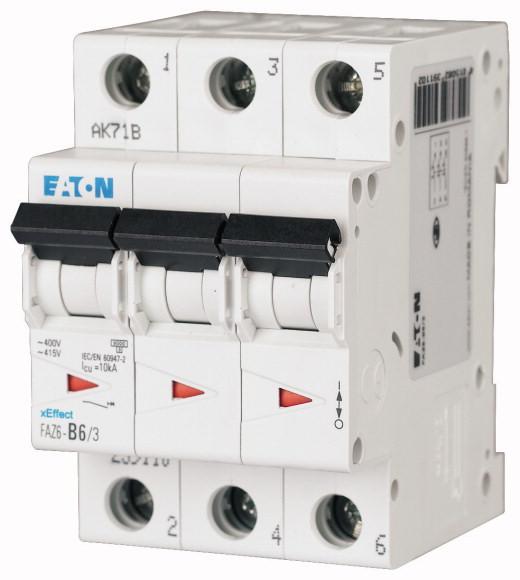 Eaton Eaton Moeller Leitungsschutzschalter Typ D, 3-polig 500mA xEffect DIN-Schienen-Montage