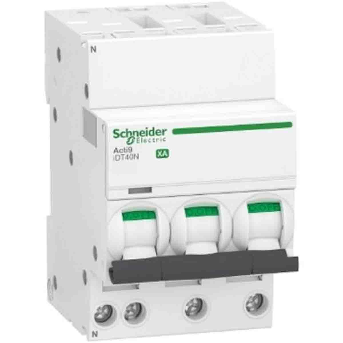 Produktfoto 1 von Schneider Electric Haushalts-MCB Leitungsschutzschalter Typ D, 1-polig 6A 230V, Abschaltvermögen 7,5 kA Acti 9