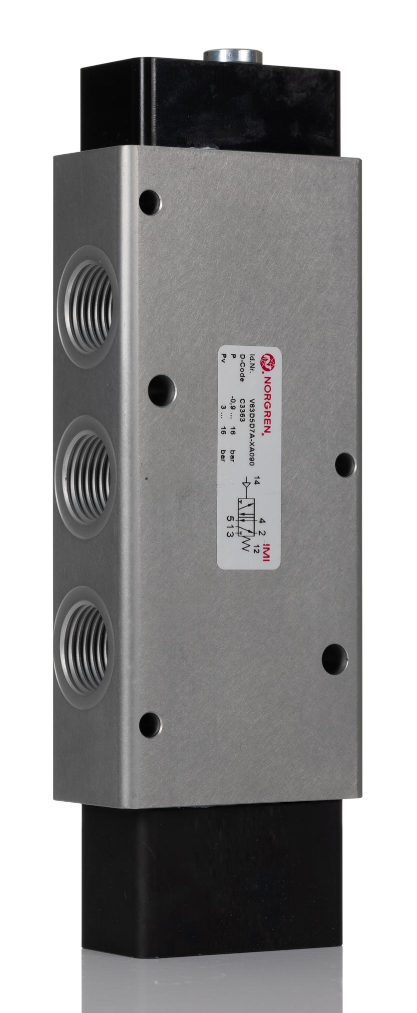 Norgren V63, G1/2 Vorgesteuertes Magnetventil, Pneumatisch/Feder-betätigt