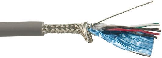 Produktfoto 1 von Alpha Wire XTRA-GUARD FLEX Datenkabel, 3-paarig 0,09 mm Ø 6.1mm SF/UTP Schirmung PVC isoliert Twisted Pair Grau