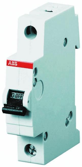 Produktfoto 1 von ABB S200 MCB Leitungsschutzschalter Typ D, 1-polig 8A 230V, Abschaltvermögen 6 kA System Pro M Compact