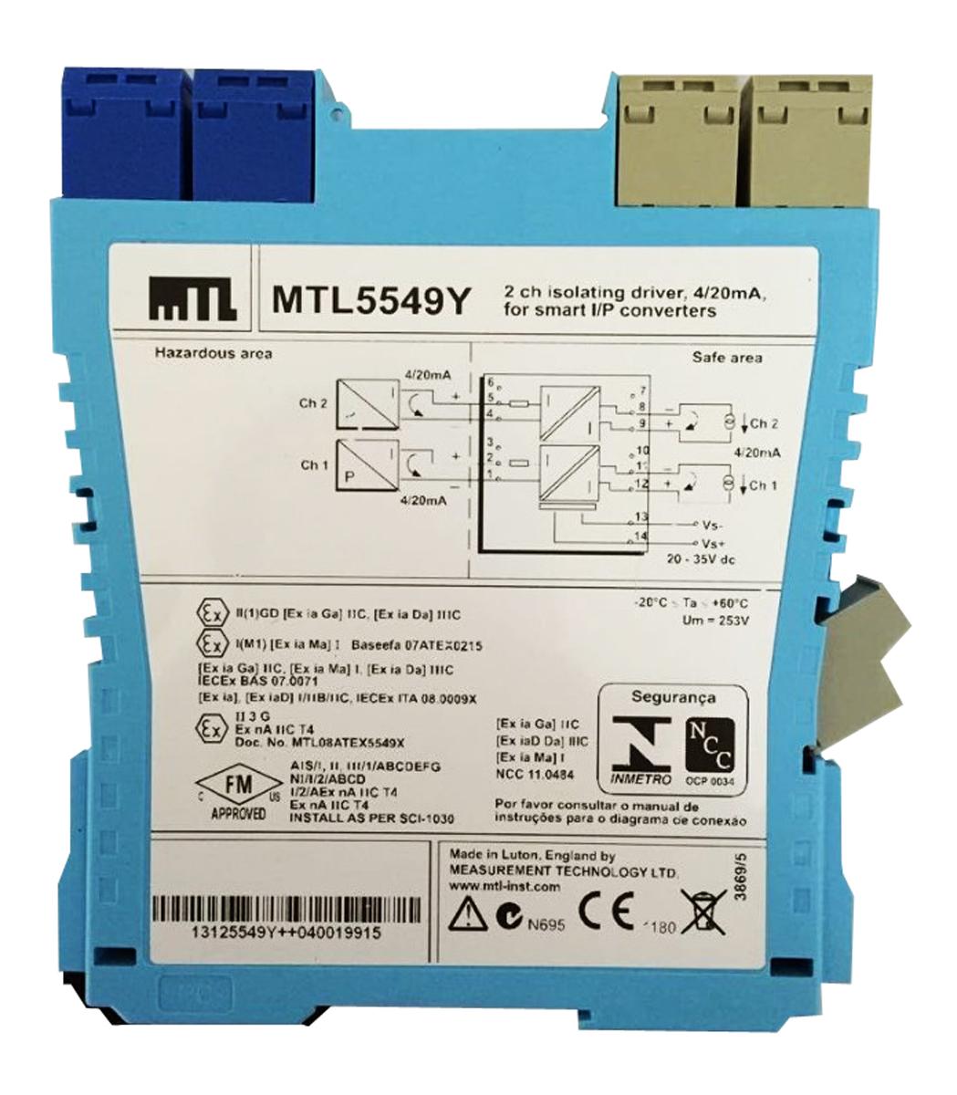 Produktfoto 1 von Eaton MTL Signalwandler, Signaltrenner 20 → 35V dc, Strom, Spannung / Strom 4 → 20mA AUS DIN-Schiene